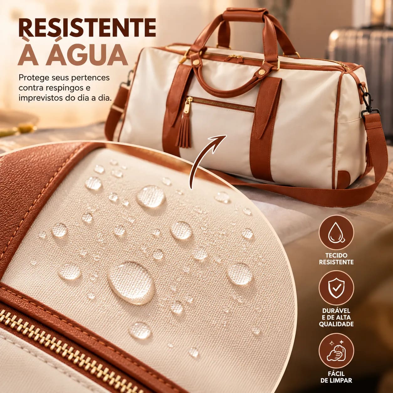 Bolsa de Viagem 2 em 1 – Grande Capacidade com Porta-Roupas