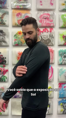 Camisa Térmica Proteção Uv 50+ Segunda Pele Camiseta Blusa Malha Fria Unissex Academia Manga Longa