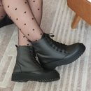 Bota Feminina Coturno Tratorado Blogueira Confortavel PROMOÇÃO PREÇO DE FABRICA