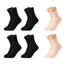 Kit Com 1,2, 3, 4, 5 ou 6 Pares de Meia Térmica Feminina Forrada de Inverno Várias cores