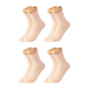 Kit Meias Térmicas Femininas FloresGlow – Pés Aquecidos e Conforto Máximo no Inverno