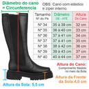 Bota Montaria GiGiL Feminina Cano Longo Rasteira Ajusta Na Perna Confortável Moda Elástico