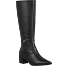 Bota Feminina GiGiL Montaria Cano Alto Bico Fino Salto Bloco Detalhe Metal Elegante Sofisticado