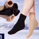 Kit Com 1,2, 3, 4, 5 ou 6 Pares de Meia Térmica Feminina Forrada de Inverno Várias cores