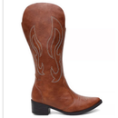 Bota Texana Feminina Cano Alto Com Bordado Exclusivo Estilo e Praticidade