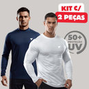 Kit 2 Camisas Térmicas UV50+ Manga Longa Academia e Corrida