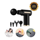 Massageador Elétrico Profissional Muscular Pistola Portátil Original c/ 6 Níveis e 4 Ponteiras