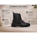 Bota Feminina Coturno Tratorado Blogueira Confortavel PROMOÇÃO PREÇO DE FABRICA